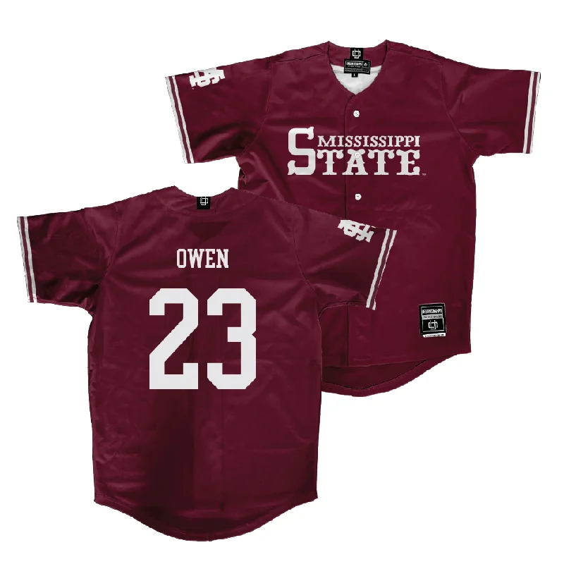 Mississippi State Baseball Maroon Jersey  - Jackson Owen