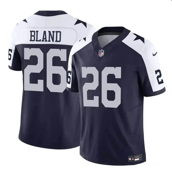 Men's Dallas Cowboys #26 DaRon Bland White/Navy 2023 F.U.S.E. Untouchable Limited Football Stitched Jersey