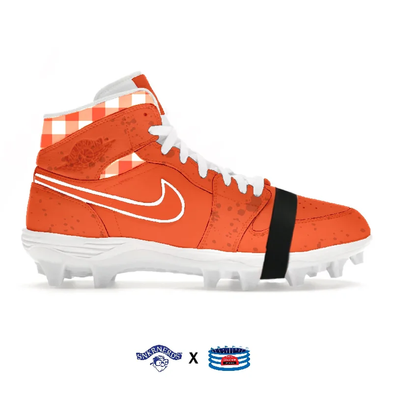 "Orange Lobster" Jordan 1 TD Cleats