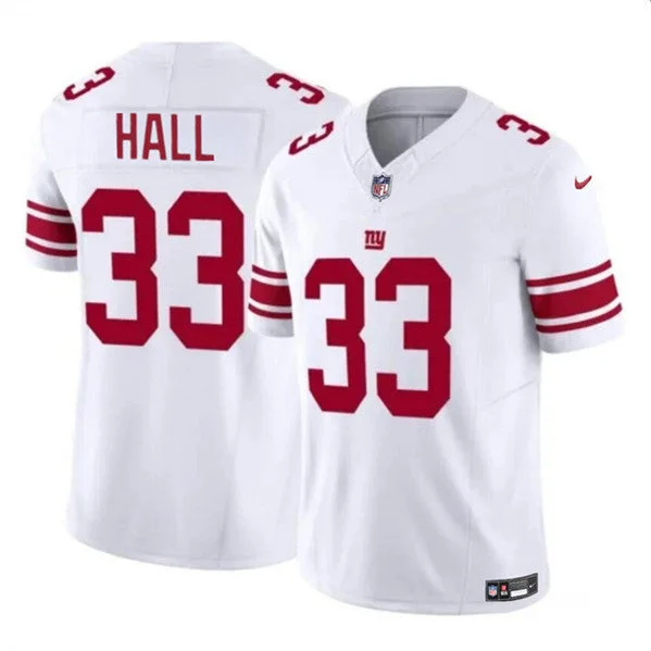 Men's New York Giants #33 Hassan Hall White 2023 F.U.S.E. Untouchable Limited Football Stitched Jersey