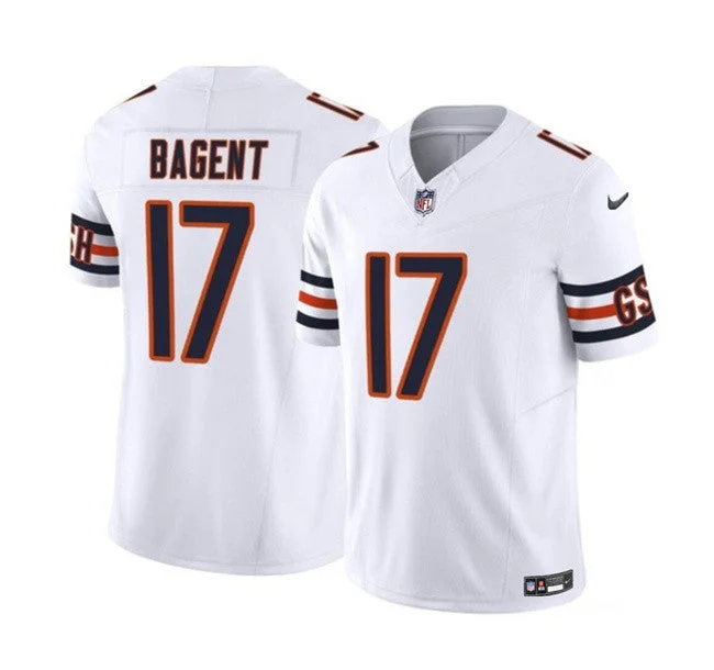 Men's Chicago Bears #17 Tyson Bagent White 2023 F.U.S.E. Untouchable Limited Football Stitched Jersey