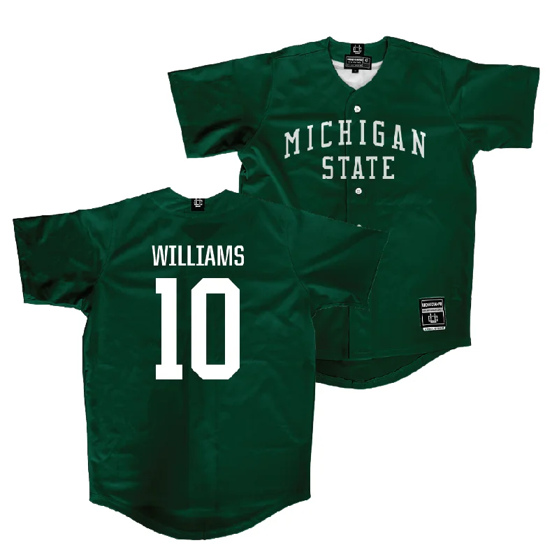 Michigan State Baseball Green Jersey - Nick Williams