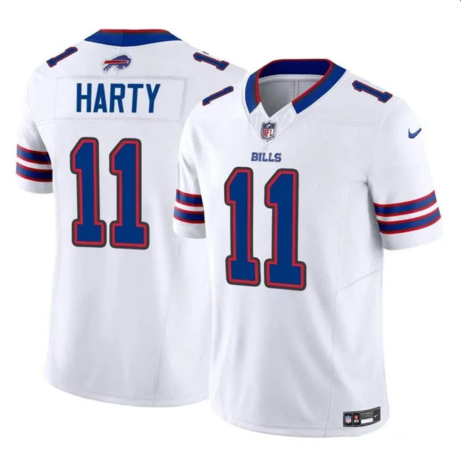 Men's Buffalo Bills #11 Deonte Harty White 2023 F.U.S.E. Untouchable Limited Football Stitched Jersey