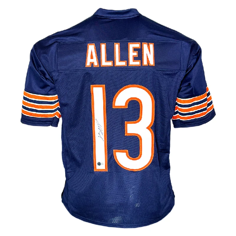 Keenan Allen Signed Chicago Blue Football Jersey (Beckett)