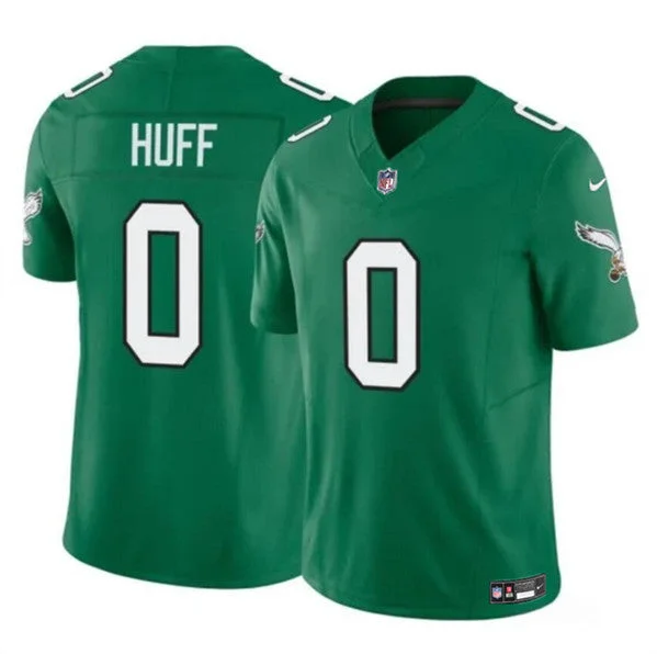 Men's Philadelphia Eagles #0 Bryce Huff Kelly Green 2024 F.U.S.E. Untouchable Limited Football Stitched Jersey