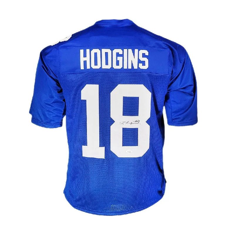 Isaiah Hodgins Signed New York Blue Football Jersey (JSA)