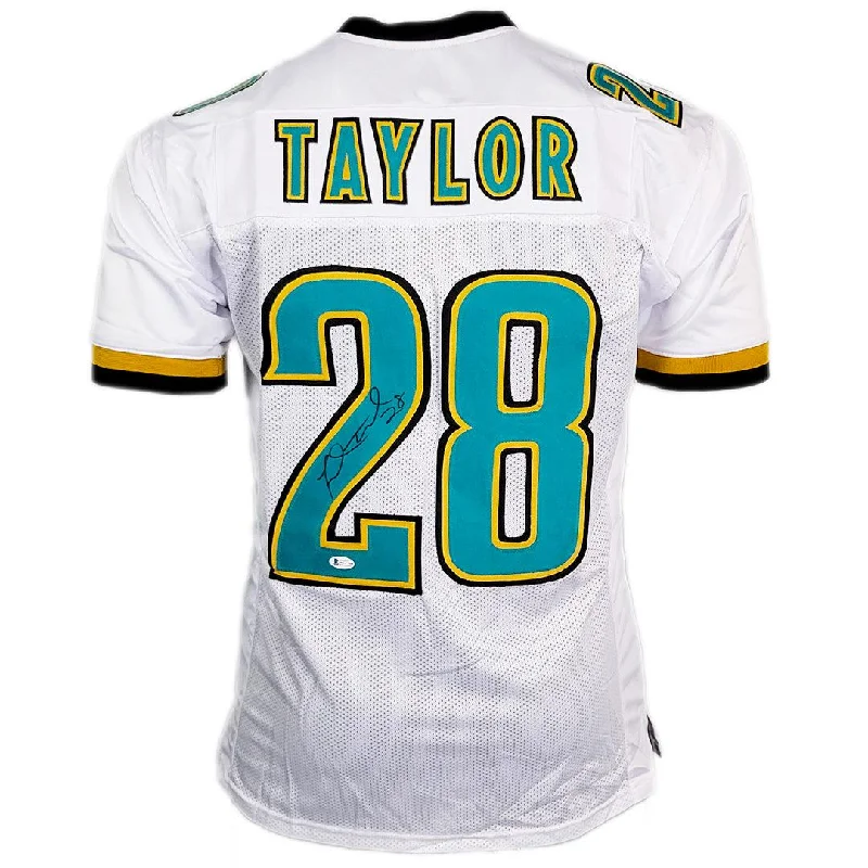 Fred Taylor Signed Jacksonville White Football Jersey (JSA)