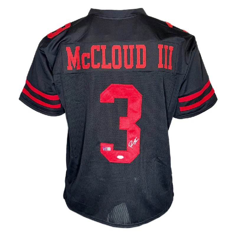 Ray-Ray McCloud Signed San Francisco Black Football Jersey (JSA)