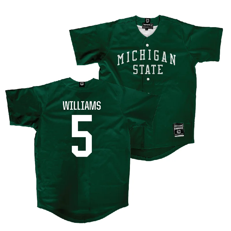 Michigan State Baseball Green Jersey   - Christian Williams