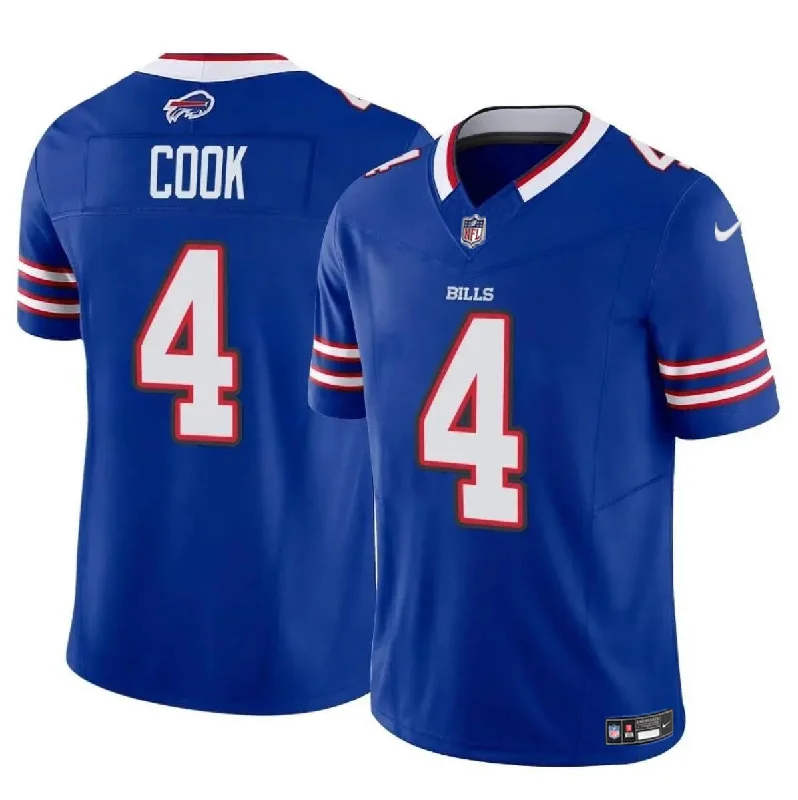 Men's Buffalo Bills #4 James Cook Blue 2023 F.U.S.E. Untouchable Limited Football Stitched Jersey