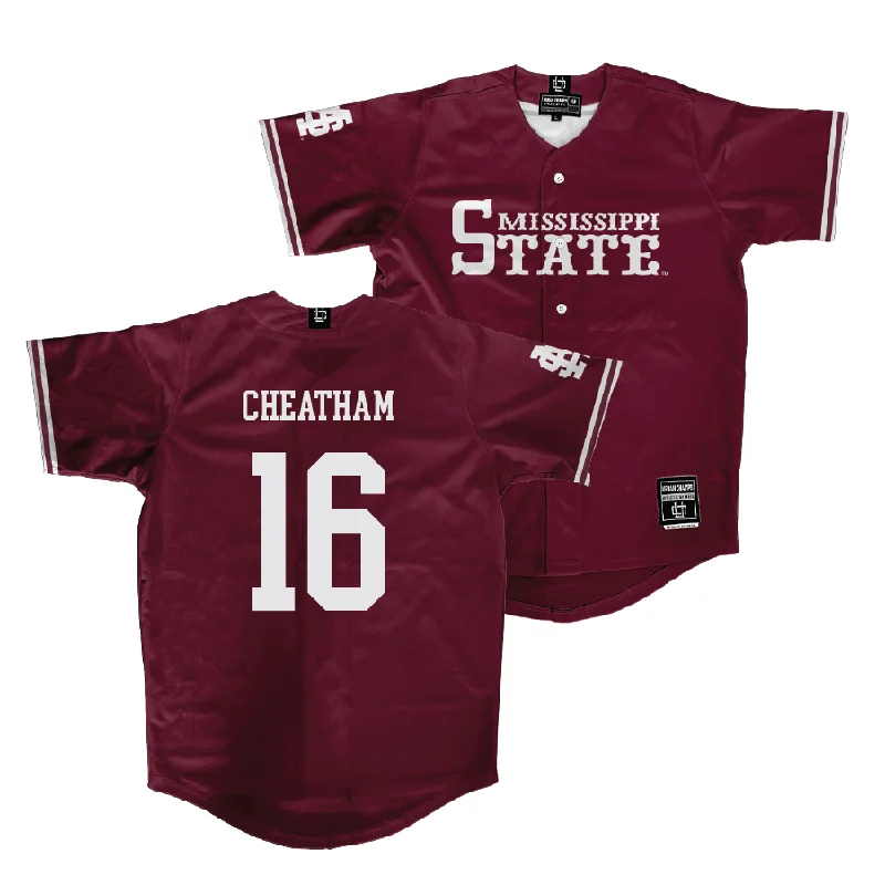 Mississippi State Baseball Maroon Jersey - Cole Cheatham