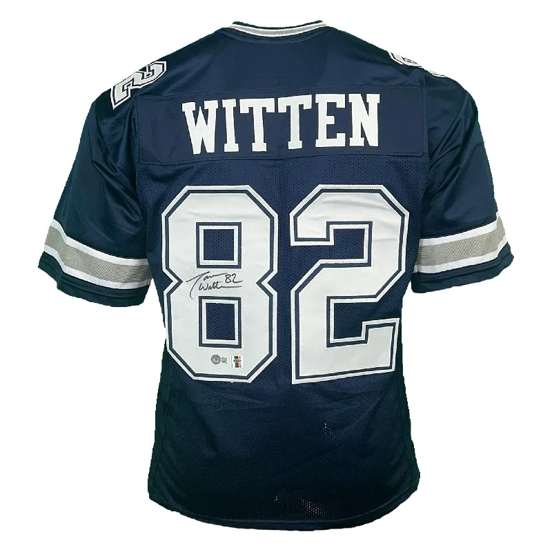 Jason Witten Signed Dallas Pro Navy  Football Jersey (Beckett )