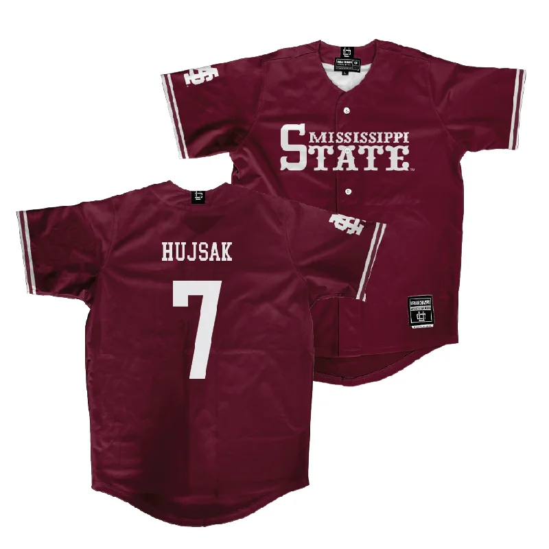 Mississippi State Baseball Maroon Jersey - Connor Hujsak