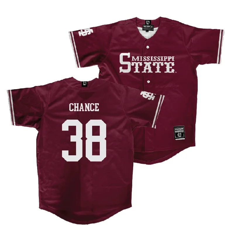 Mississippi State Baseball Maroon Jersey - Bryce Chance