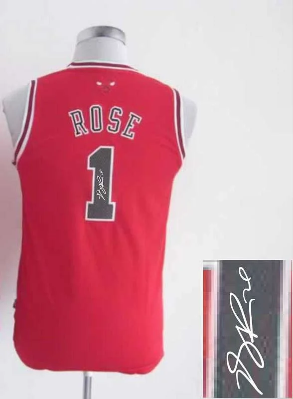 Bulls 1 Rose Red Signature Edition Women Basketball Jerseys