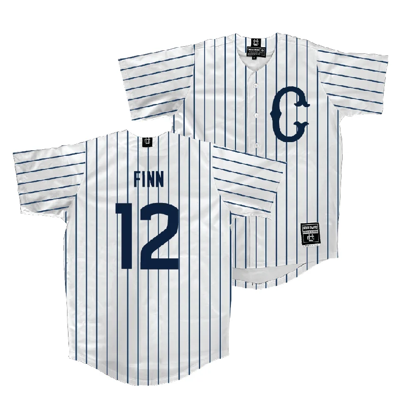 UConn Baseball White Jersey  - Sean Finn