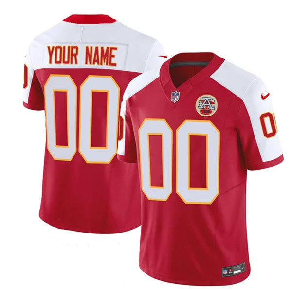 Men’s Kansas City Chiefs Active Player Custom Red/White 2023 F.U.S.E. Untouchable Limited Football Stitched Jersey