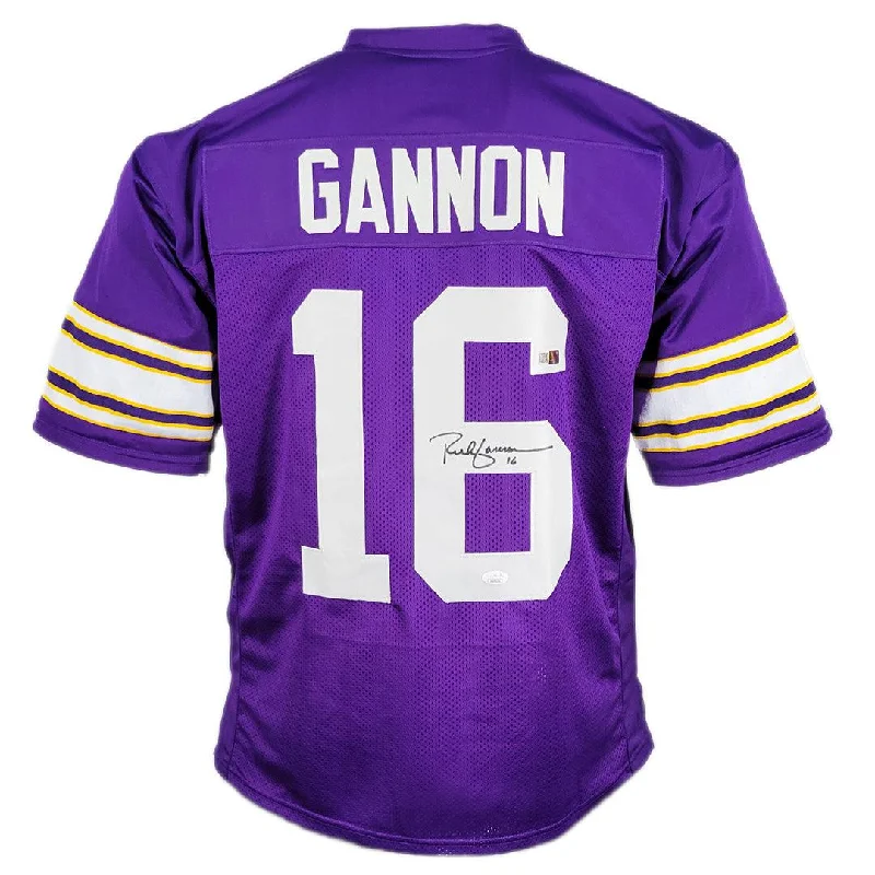 Rich Gannon Signed Minnesota Purple Football Jersey (JSA)