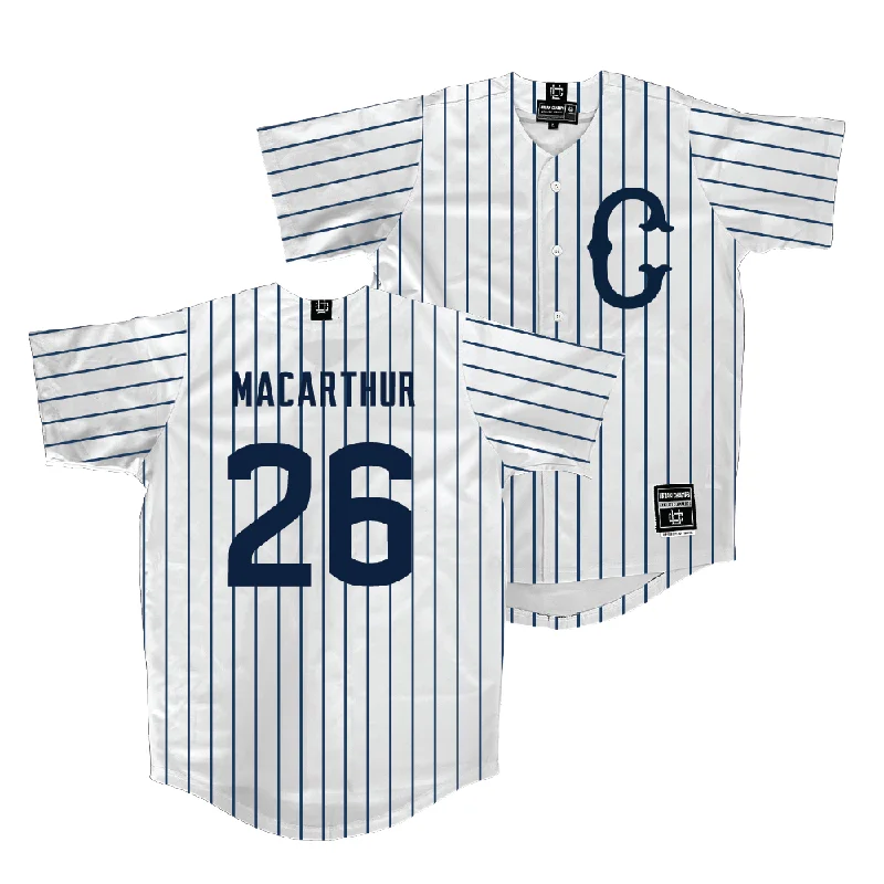 UConn Baseball White Jersey  - Grant MacArthur