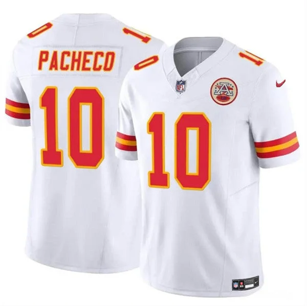 Men’s Kansas City Chiefs #10 Isiah Pacheco White 2023 F.U.S.E. Untouchable Limited Football Stitched Jersey