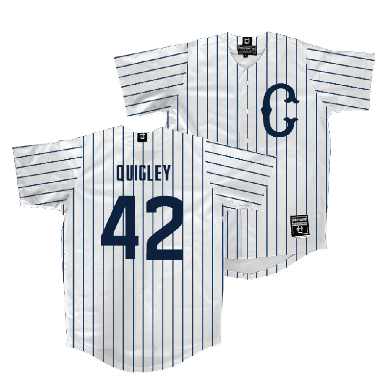 UConn Baseball White Jersey - Stephen Quigley | #42