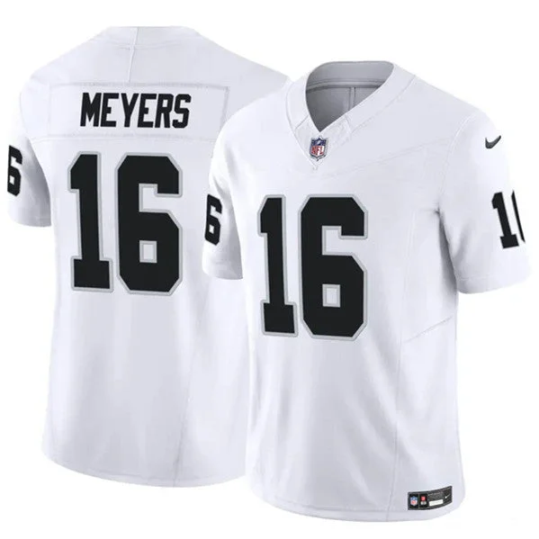 Men's Las Vegas Raiders #16 Jakobi Meyers White 2023 F.U.S.E Untouchable Football Stitched Jersey