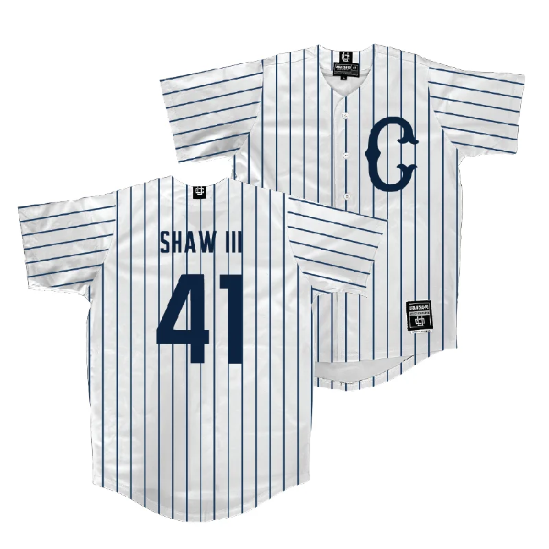 UConn Baseball White Jersey  - Gregory Shaw III