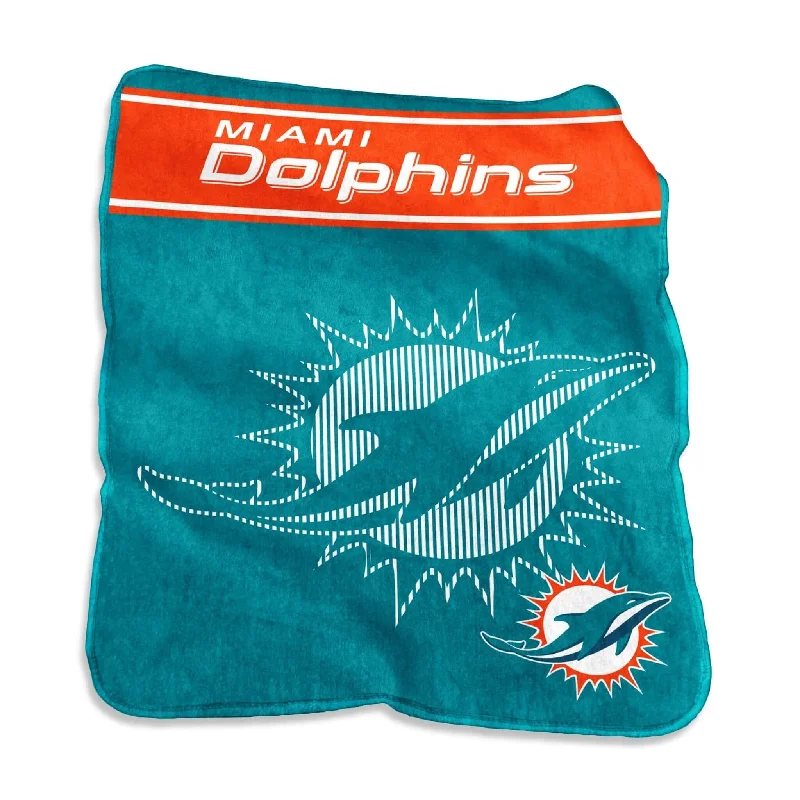 Miami Dolphins 60x80 Raschel Throw