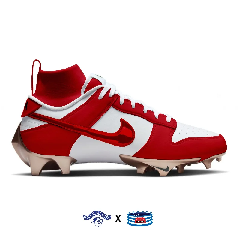 "Varsity Red" Nike Vapor Edge Dunk Cleats