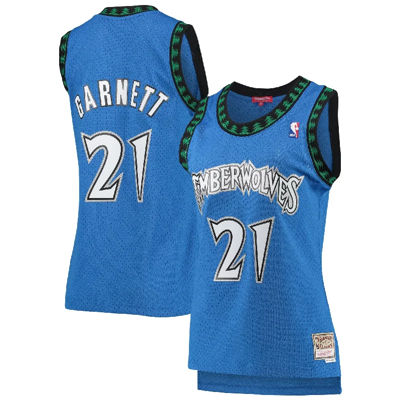 Kevin Garnett Minnesota Timberwolves Women's Hardwood Classics Swingman Basketball Jersey - Blue