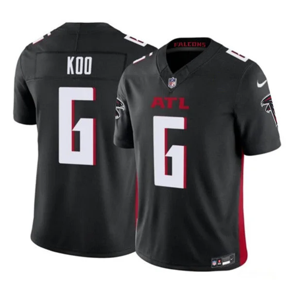 Men's Atlanta Falcons #6 Younghoe Koo Black 2023 F.U.S.E. Untouchable Limited Football Stitched Jersey