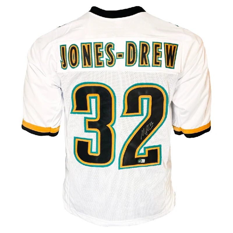 Maurice Jones-Drew Signed Jacksonville White Football Jersey (Beckett)