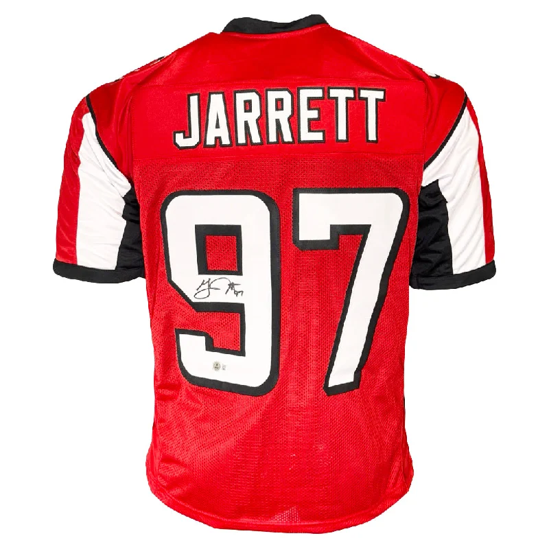 Grady Jarrett Signed Atlanta Red Football Jersey (Beckett)