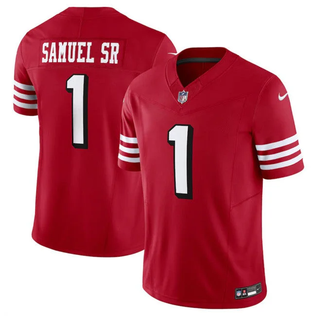 Men's San Francisco 49ers #1 Deebo Samuel New Red F.U.S.E. Untouchable Limited Football Stitched Jersey