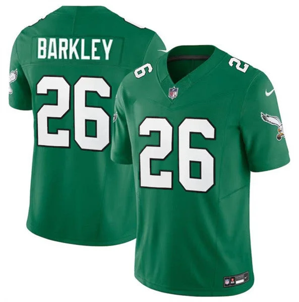 Men's Philadelphia Eagles #26 Saquon Barkley Green 2023 F.U.S.E. Untouchable Limited Throwback Football Stitched Jersey