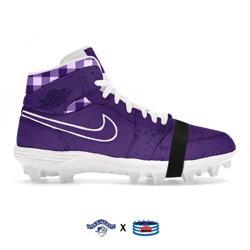 "Purple Lobster" Jordan 1 TD Cleats