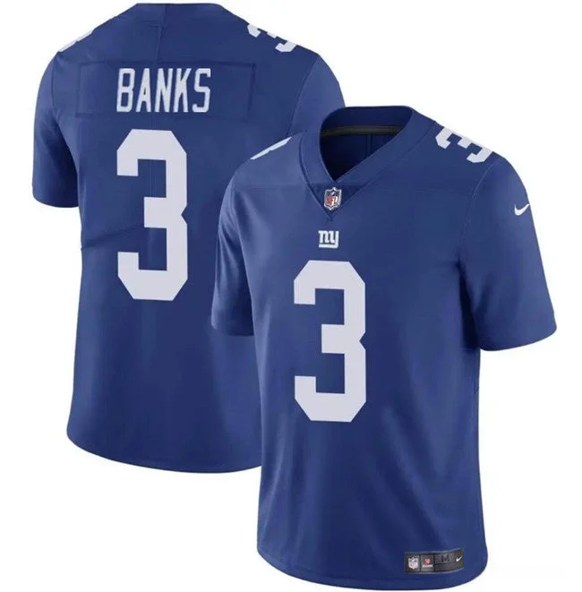 Men's New York Giants #3 Deonte Banks Untouchable Limited Football Stitched Jersey