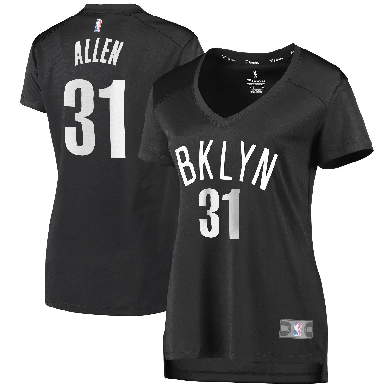 Jarrett Allen Brooklyn Nets Branded Women's Fast Break Player Basketball Jersey - Statement Edition - Black