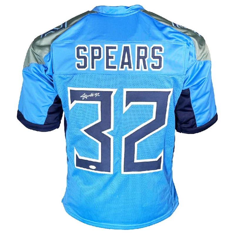 Tyjae Spears Signed Tennessee Light Blue Football Jersey (JSA)