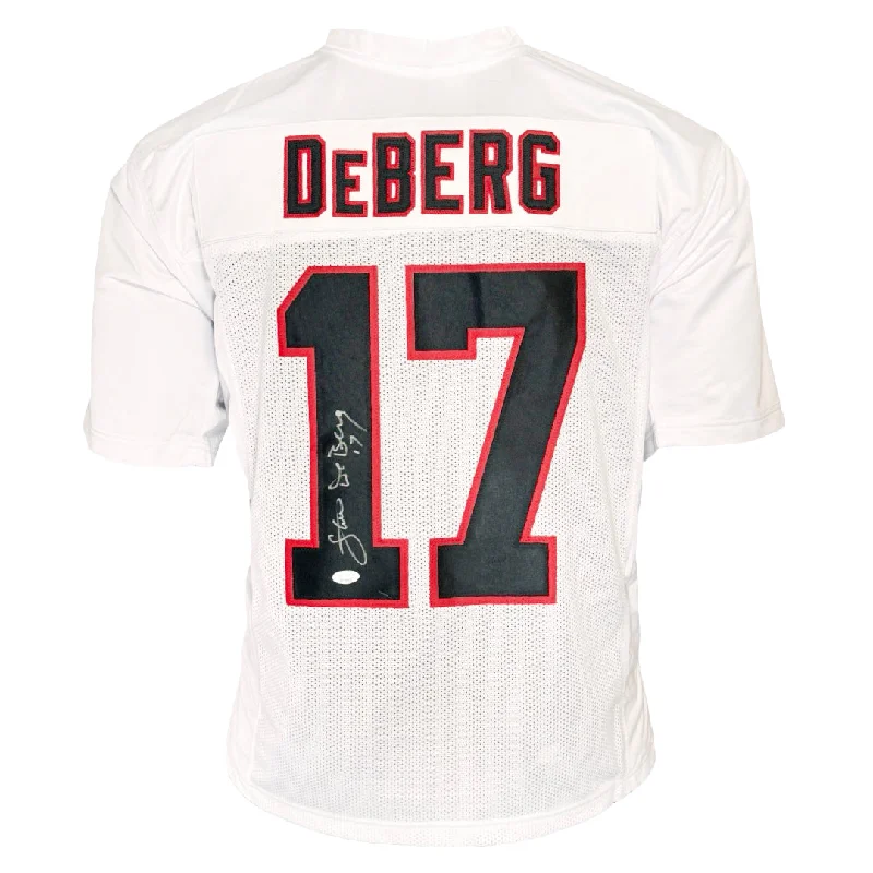 Steve DeBerg Signed Atlanta White Football Jersey (JSA)