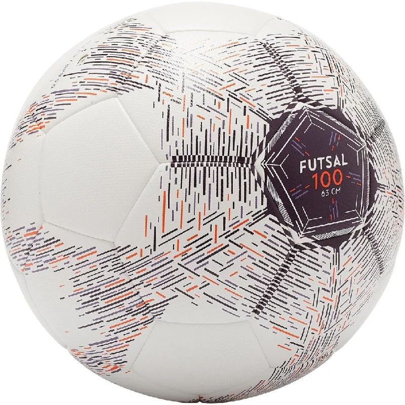 Size 4 Futsal Ball (63 cm Perimeter) - Red/White