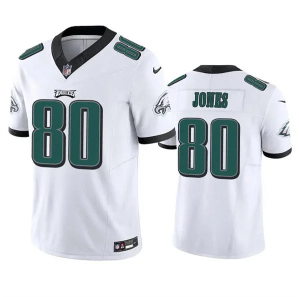 Men's Philadelphia Eagles #80 Julio Jones White 2023 F.U.S.E. Untouchable Limited Football Stitched Jersey