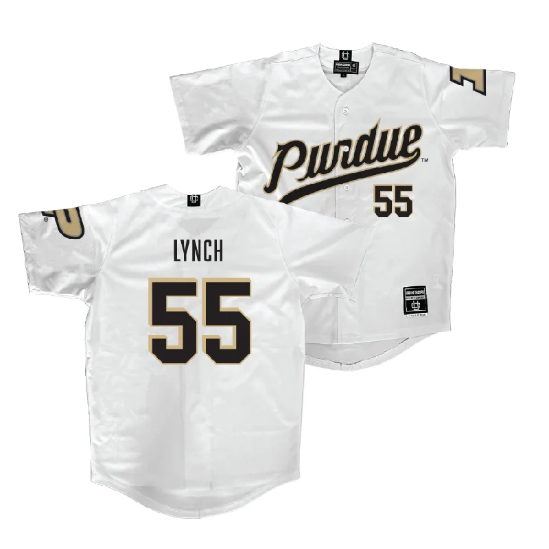 Purdue Baseball White Jersey    - Thomas Lynch