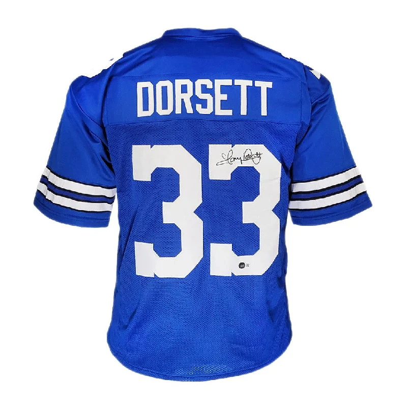 Tony Dorsett Signed Dallas Royal Blue Football Jersey (Beckett)