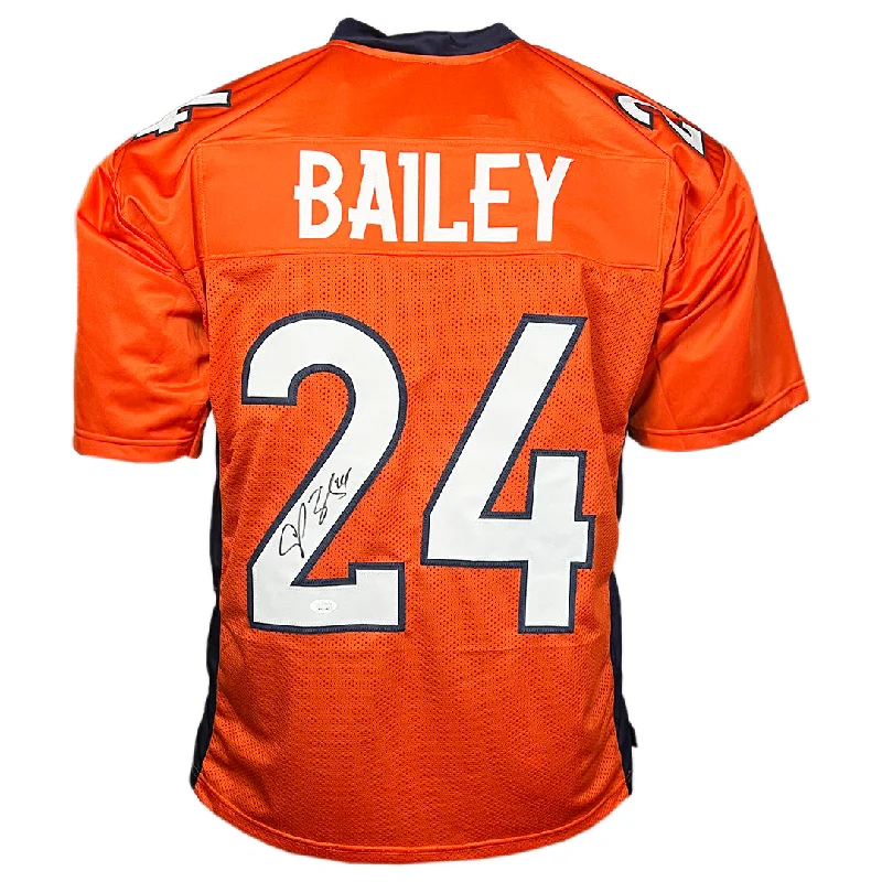 Champ Bailey Signed Denver Orange Football Jersey (Beckett)