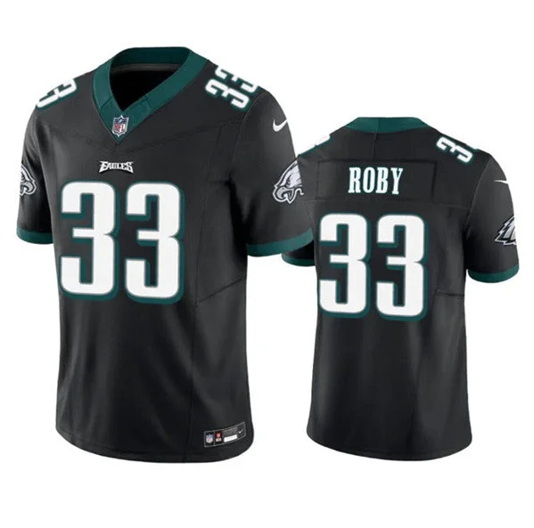 Men's Philadelphia Eagles #33 Bradley Roby Black 2023 F.U.S.E. Untouchable Limited Football Stitched Jersey