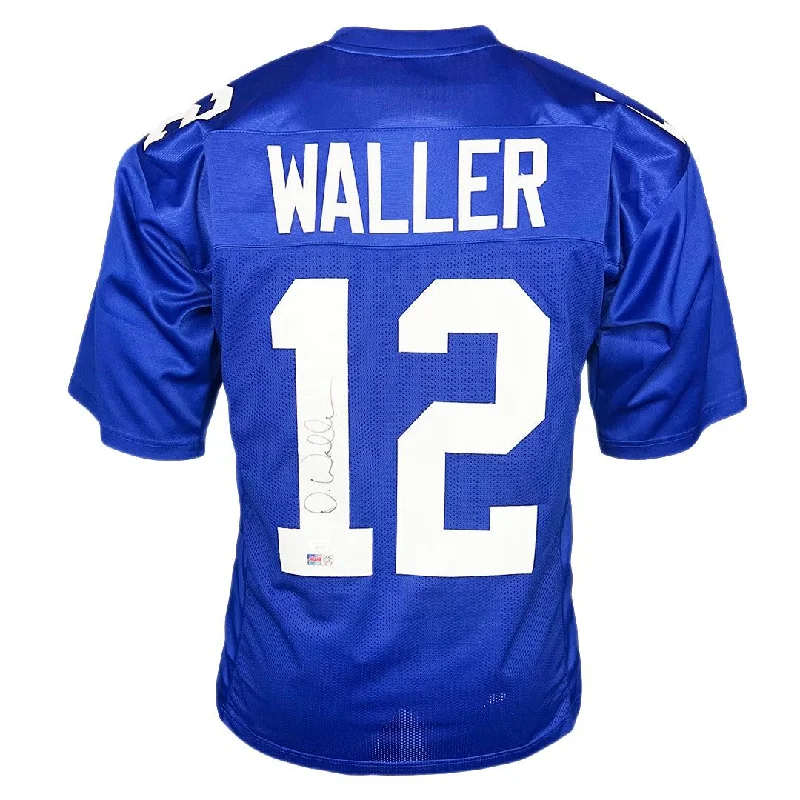 Darren Waller Signed New York Blue Football Jersey (JSA)