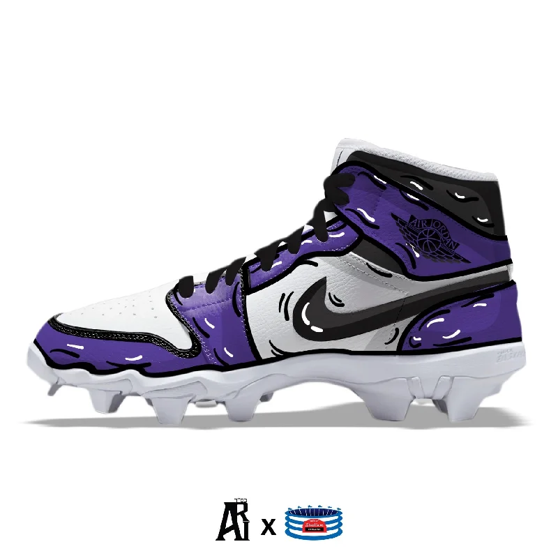 "Court Purple" Jordan 1 Kids' Multisport Cleats