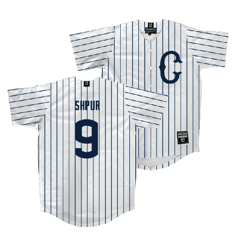 UConn Baseball White Jersey - Caleb Shpur | #9