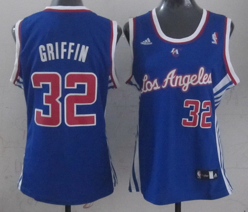 Clippers 32 Griffin Blue Women Basketball Jersey